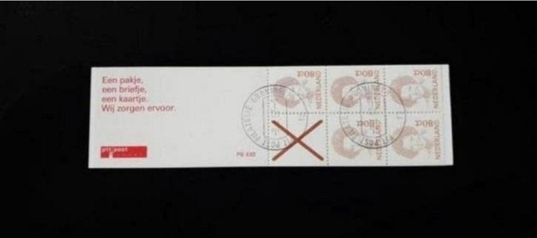 Postzegelboekje PB 43b gestempeld, Ophalen of Verzenden