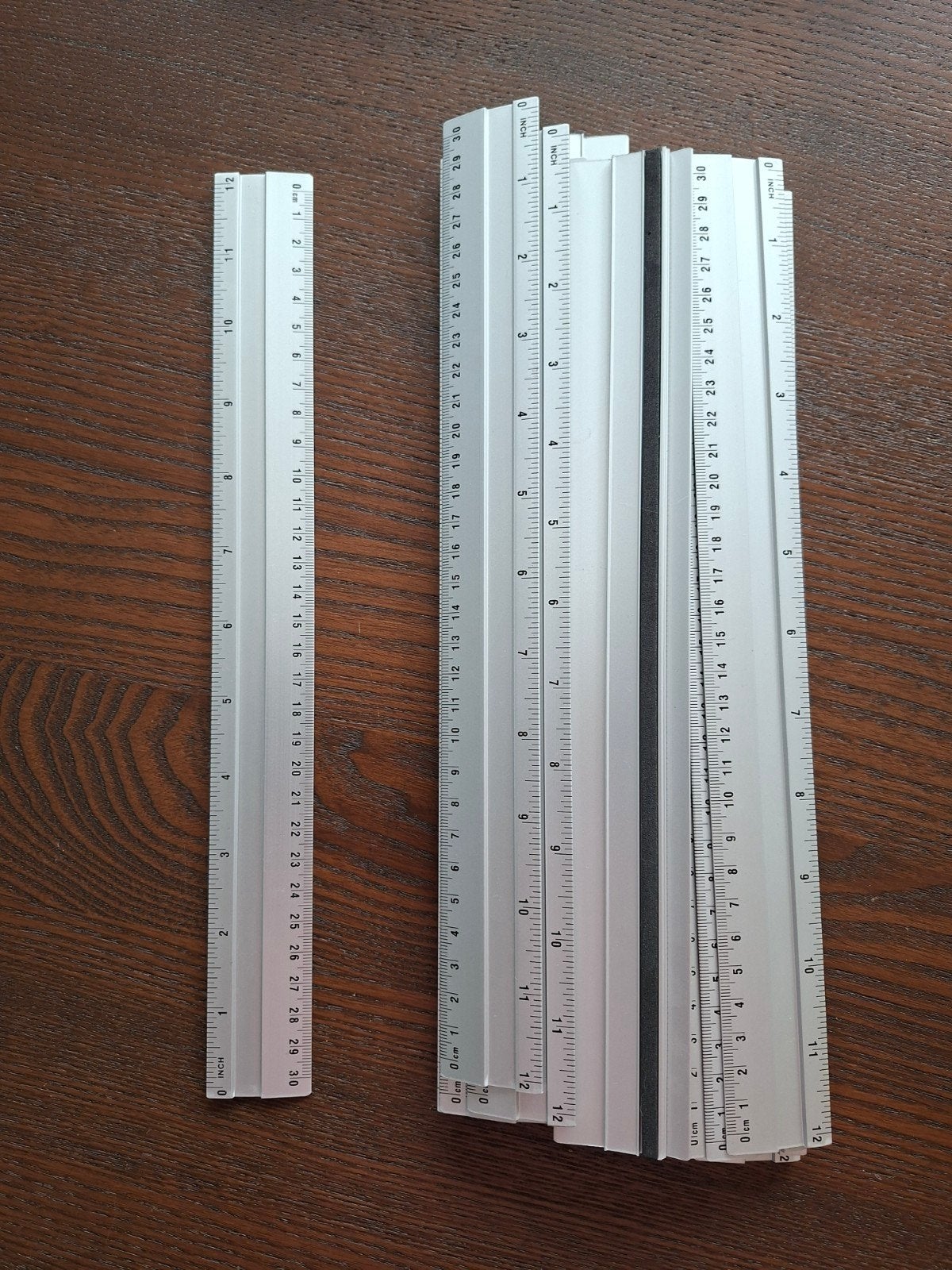 liniaal 30cm metaal., Ophalen of Verzenden, Overige thema's, Overige typen
