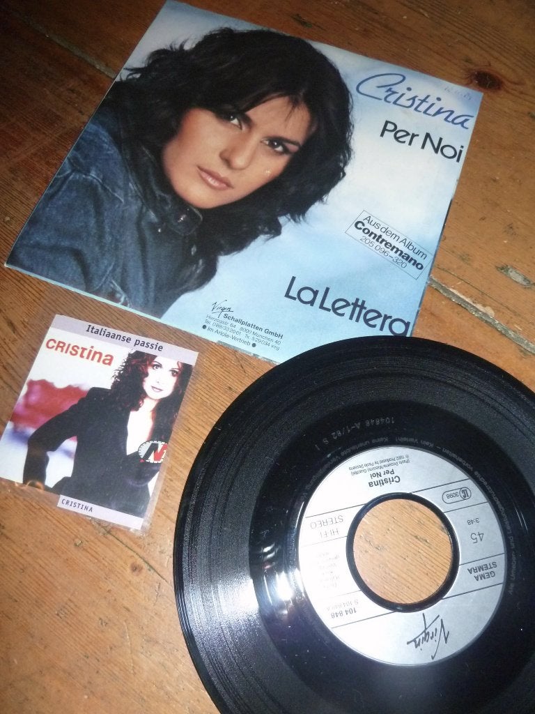 CRISTINA Per Noi la lettera - duitse single - 1982, Ophalen of Verzenden, Gebruikt, Pop
