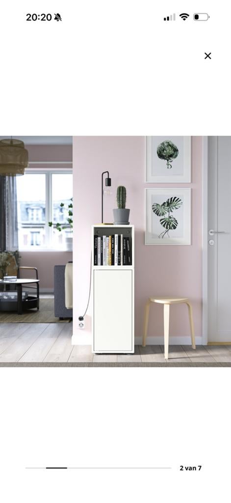 Eket IKEA 2x, Ophalen, Zo goed als nieuw, Wit, Enkelwandige keuken