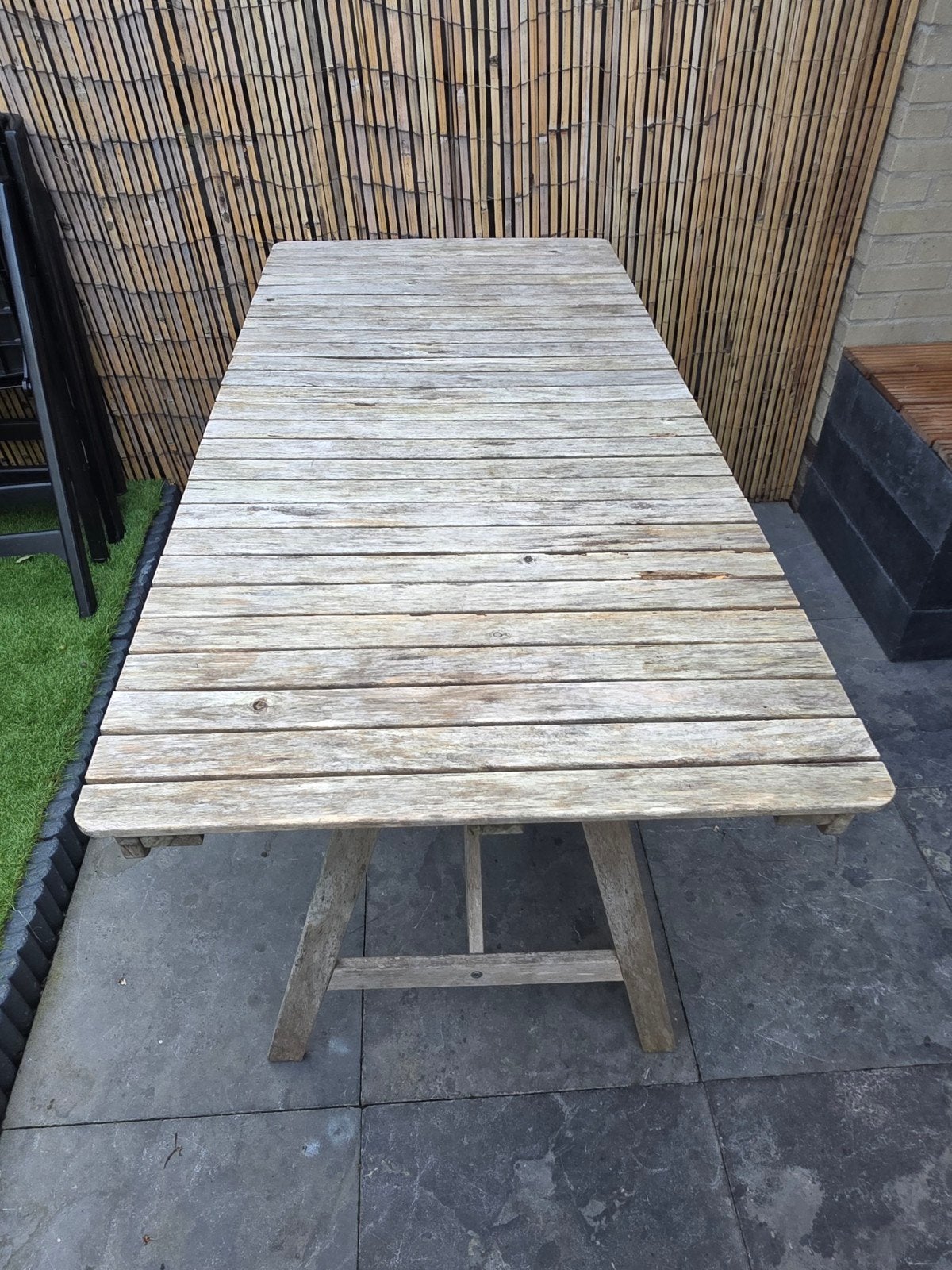 tuintafel inklapbaar, Ophalen of Verzenden, Gebruikt, Rechthoekig, Hout
