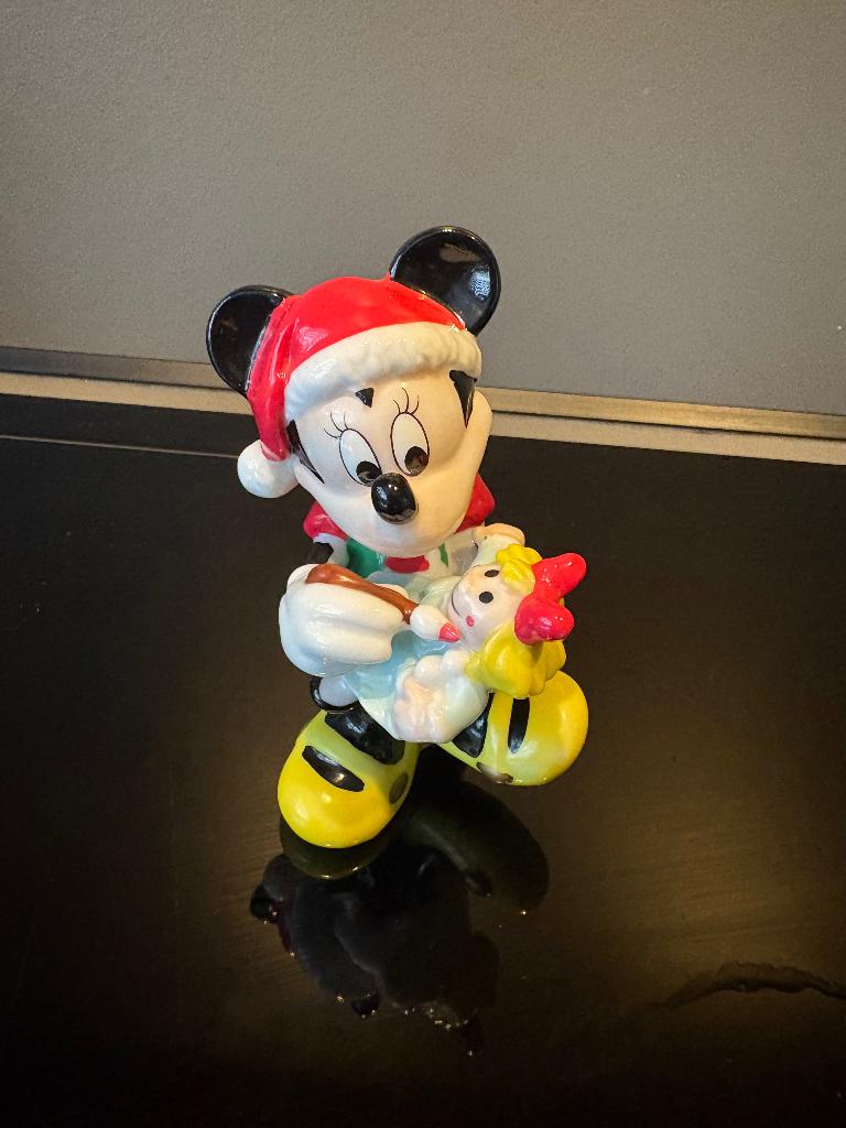 Mini mouse beeldje lic. Enesco, Verzamelen, Ophalen of Verzenden, Mickey Mouse, Zo goed als nieuw, Beeldje of Figuurtje