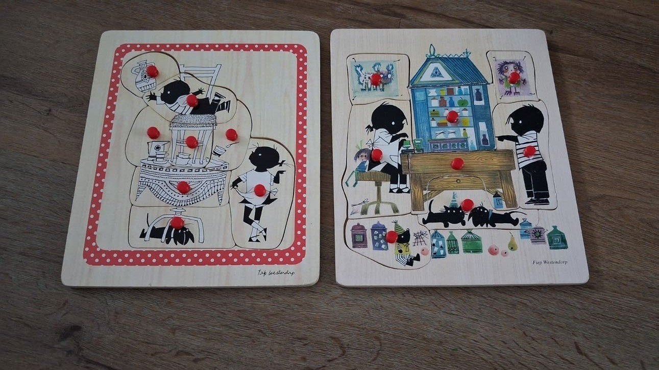 Fiep Westendorp Houten Puzzels (2 stuks), Ophalen of Verzenden