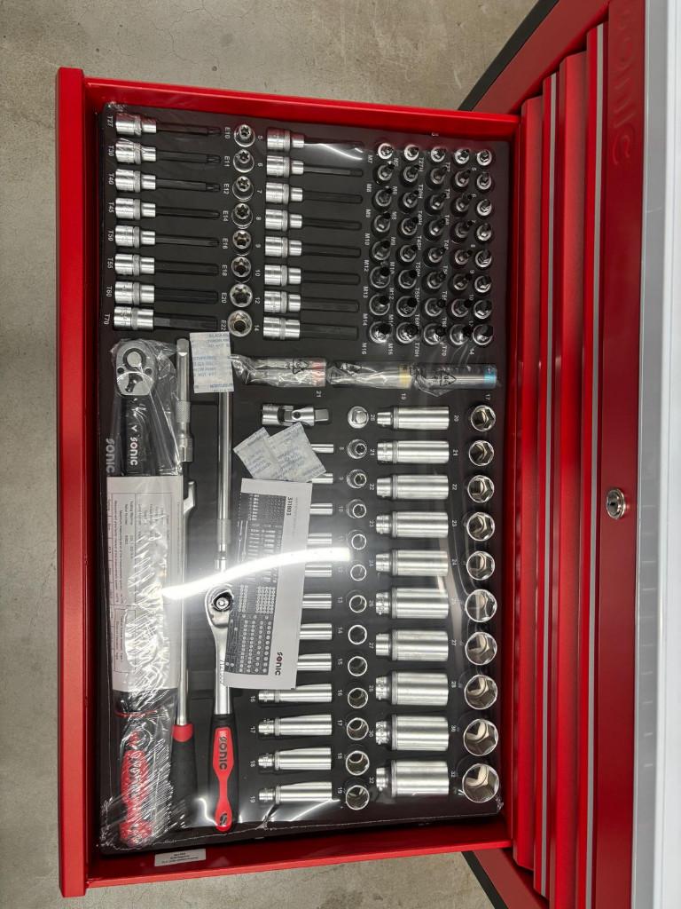 Sonic S12-Next gevulde gereedschapwagen 575-delig RED, Ophalen of Verzenden, Nieuw
