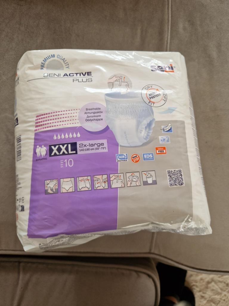 Volwassenen luiers 2x XXL, Ophalen of Verzenden, Nieuw