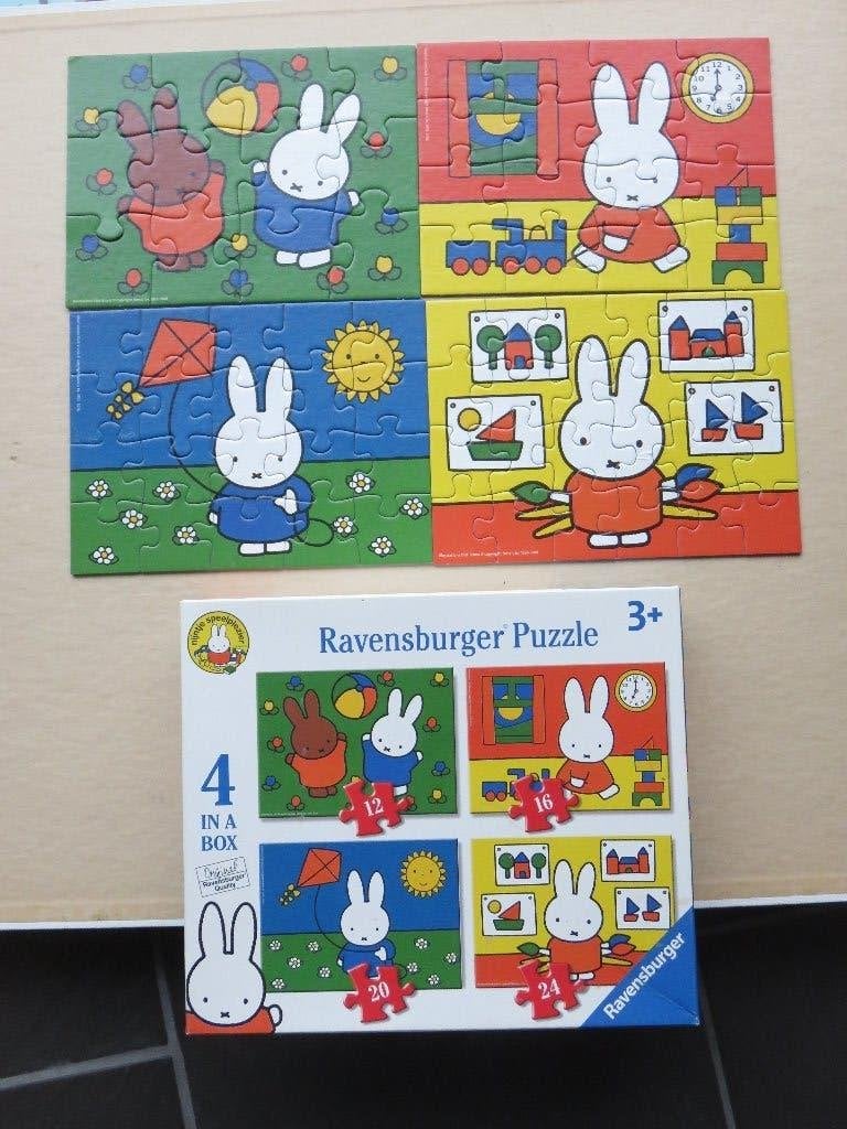 Nijntje 4 puzzels 12, 16, 20 en 24 stukjes. Als nieuw, Ophalen of Verzenden, 10 tot 50 stukjes, Zo goed als nieuw, 2 tot 4 jaar