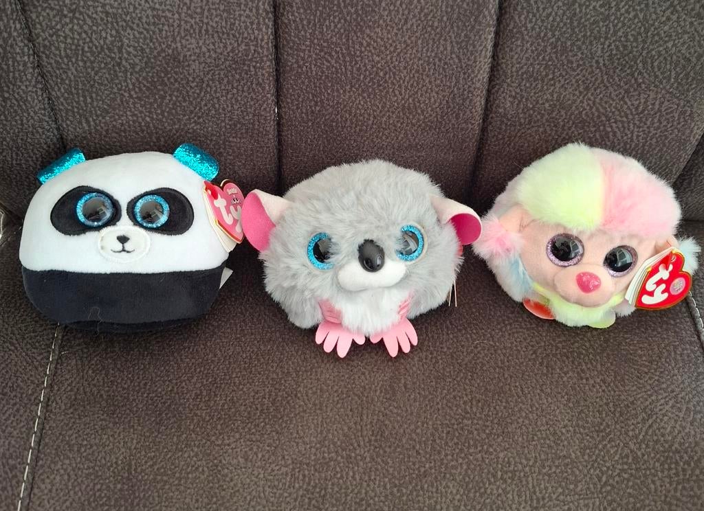 3 Ty knuffeltjes, Ophalen of Verzenden, Nieuw, Overige typen, Klein (minder dan 20 cm)