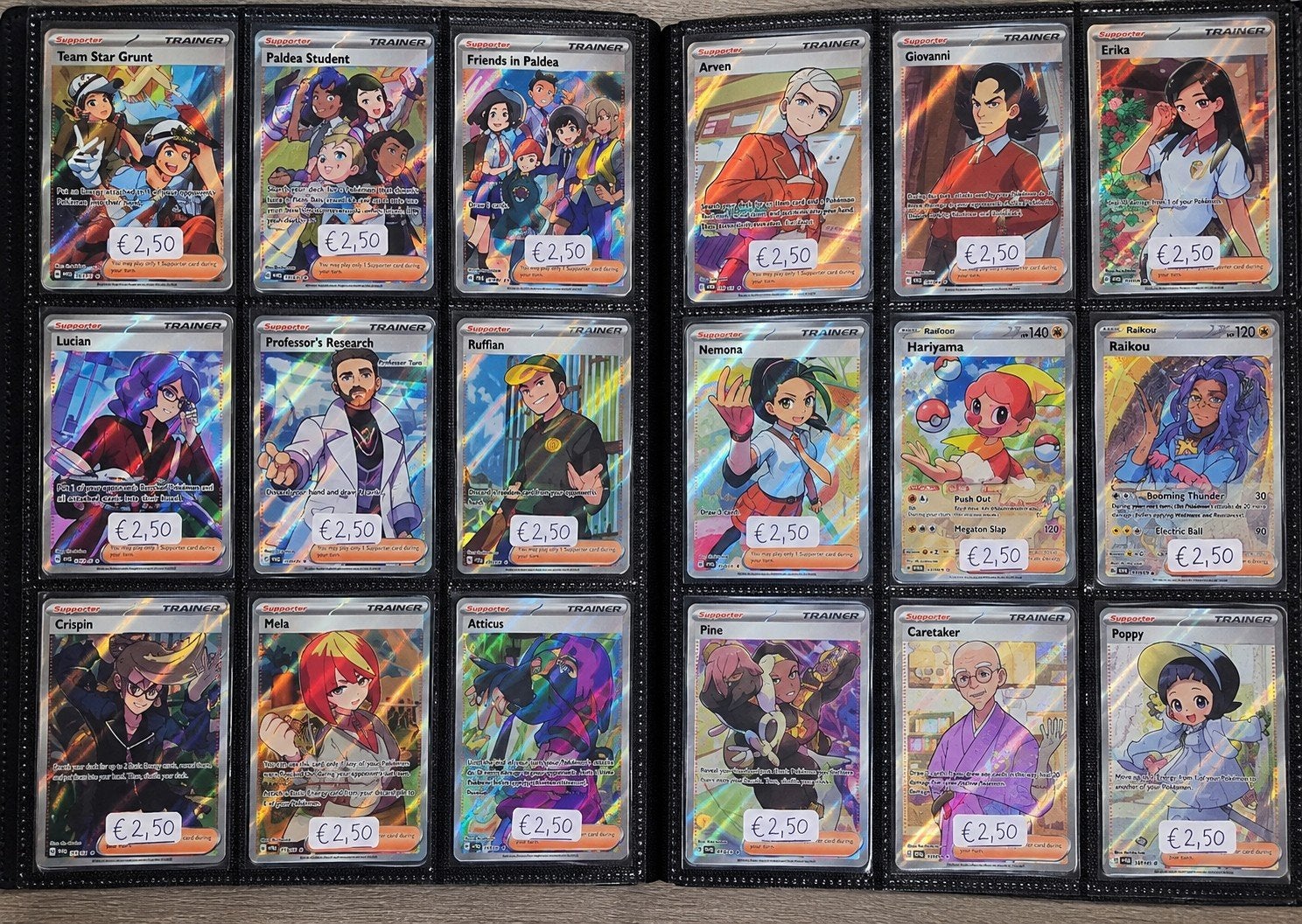 Full Art Trainer Pokémon Kaarten - Diverse Collectie, Ophalen of Verzenden, Nieuw, Meerdere kaarten
