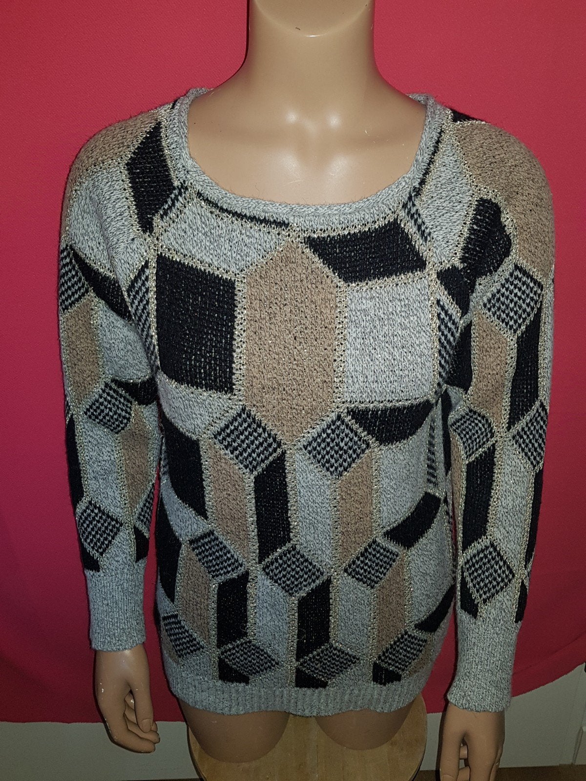 Sweater (493), Kleding | Dames, Ophalen of Verzenden, Zo goed als nieuw, Zwart