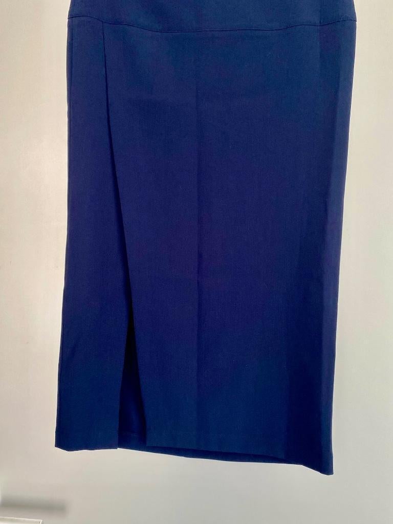 H100 Nieuw: Custommade maat M=38/40 lange rok donker-blauw, Kleding | Dames, Rokken, Maat 38/40 (M), Blauw, Nieuw, Ophalen of Verzenden
