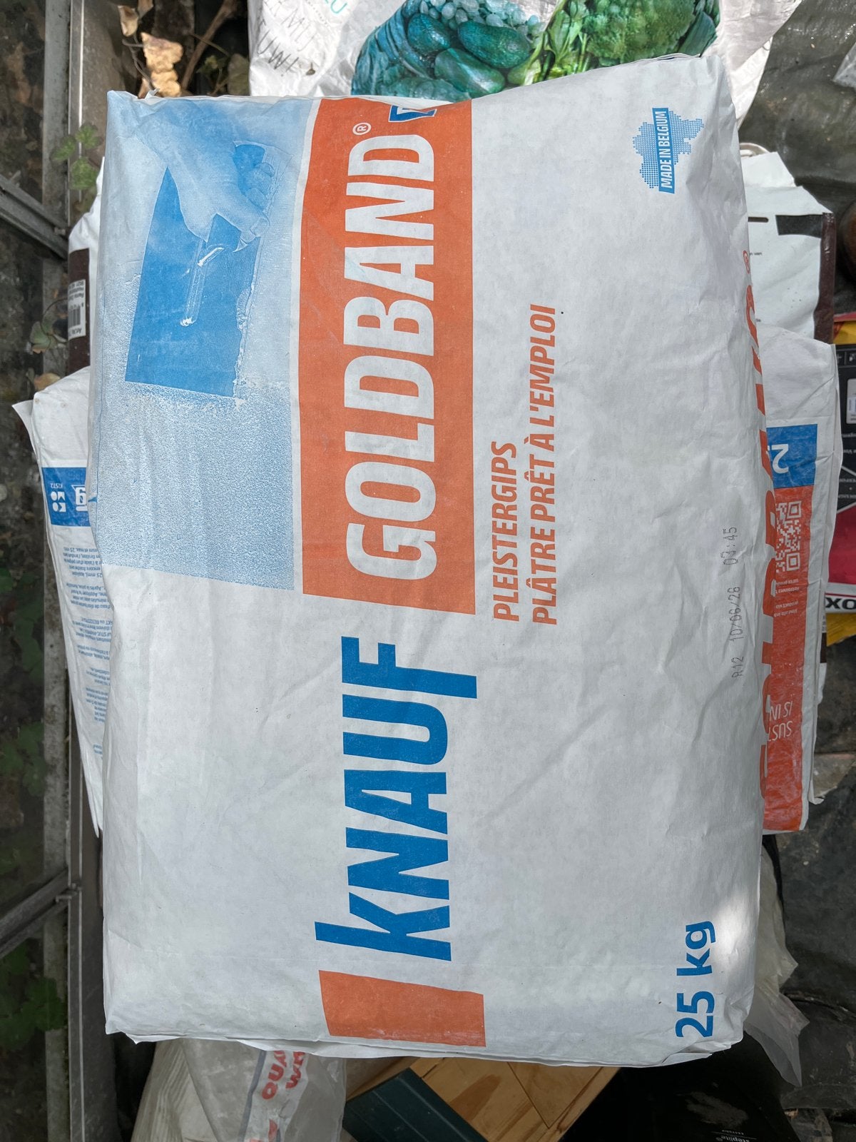2 stuks Knauf Goldband Pleistergips 25 kg, Ophalen, Nieuw