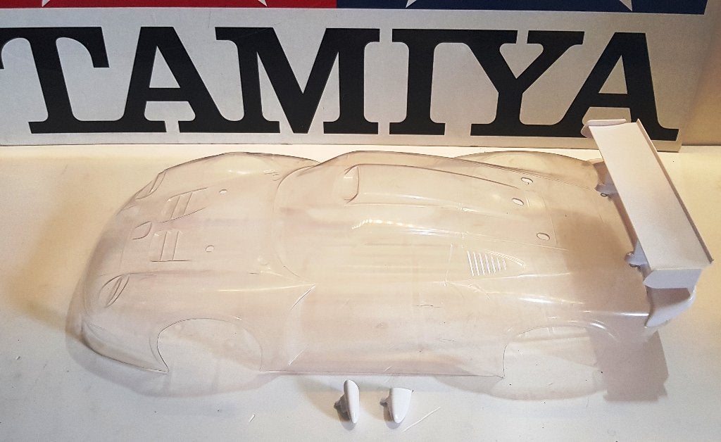 Tamiya Porsche 911 GT1 bodyset inclusief achtervleugel, Elektro, Verzenden, Nieuw, Schaal 1:10