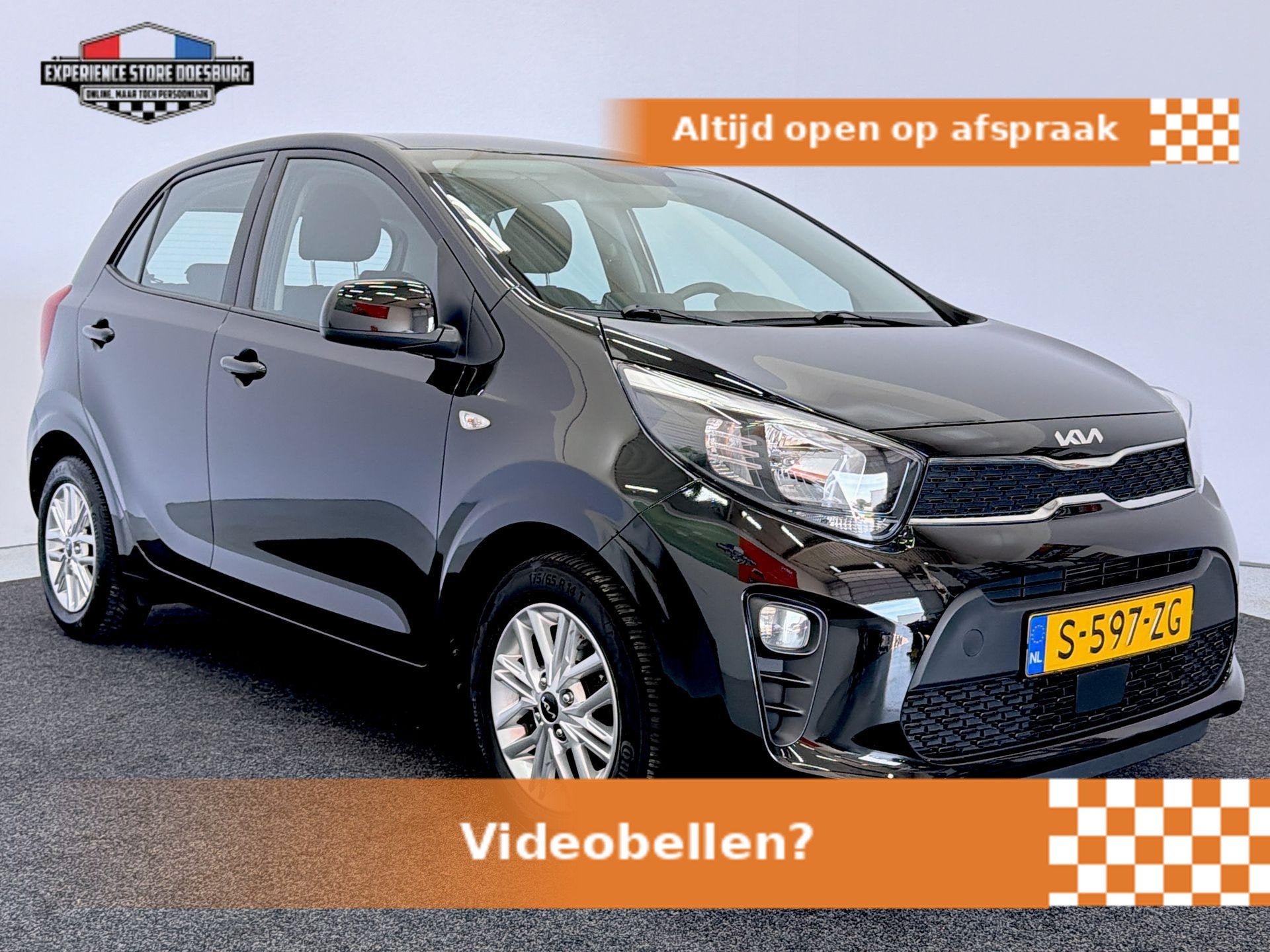 Kia Picanto 1.0 DPi DynamicLine Compact, zuinig en verrassen, Auto's, Voorwielaandrijving, Stof, Gebruikt, Met garantie (alle)