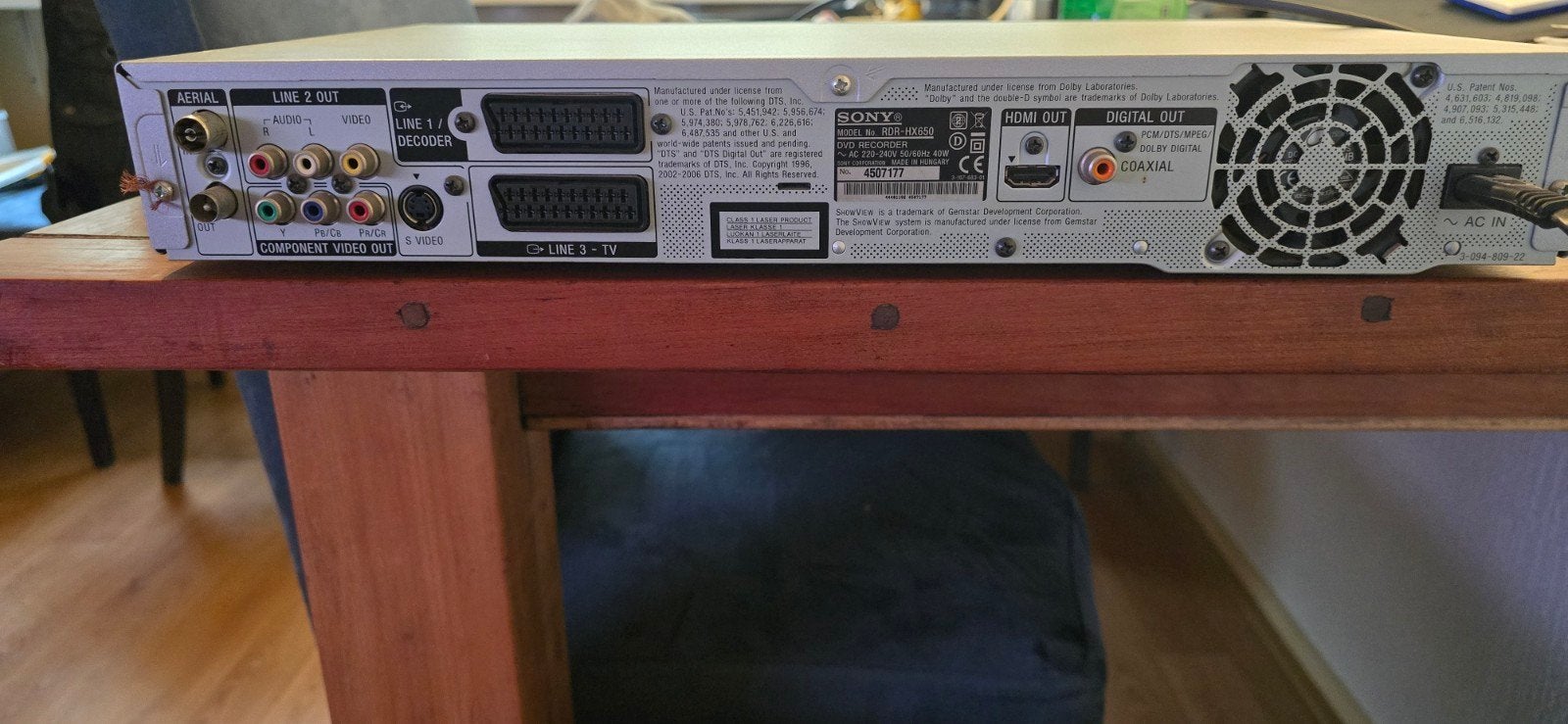 Sony RDR-HX750 DVD Recorder met Harddisk en HDMI, Ophalen, Gebruikt, Met harddisk, Dvd-recorder