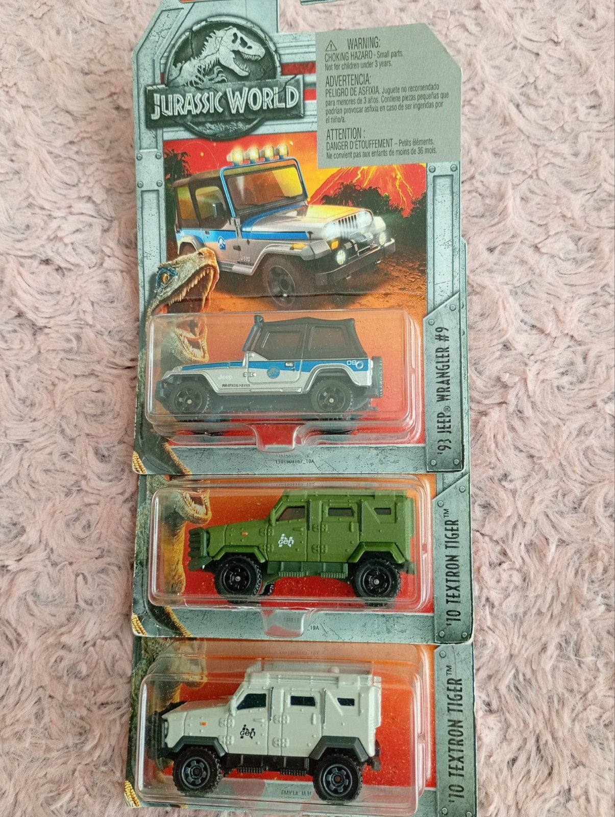 Matchbox Jurassic World set 3 modellen, Ophalen of Verzenden, Nieuw, Auto