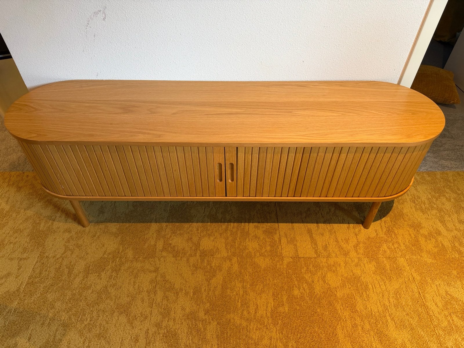 JYSK LYNGVIG TV-meubel eikenlook 160cm Scandinavisch/Japandi, Huis en Inrichting, Ophalen, Zo goed als nieuw, 150 tot 200 cm