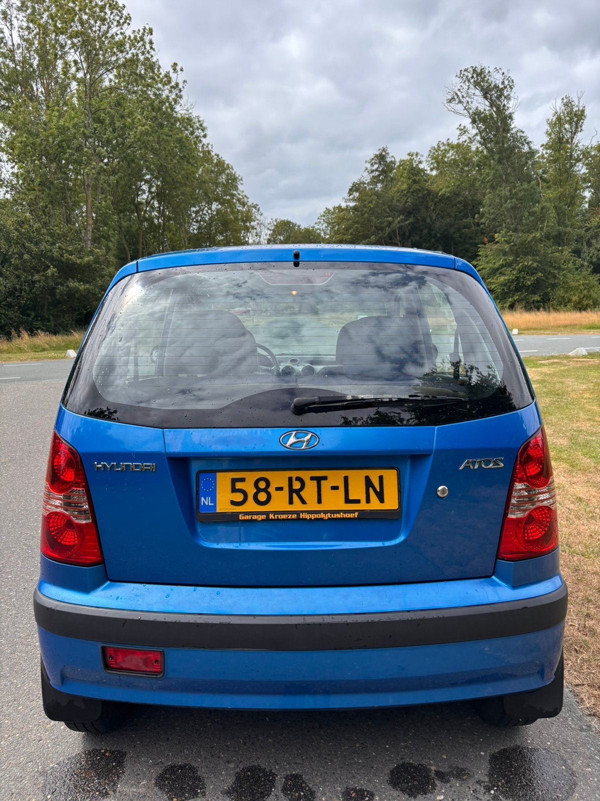 Hyundai Atos 1.1 Prime 2005 Blauw, Auto's, Voorwielaandrijving, 31 €/maand, 4 cilinders, USB