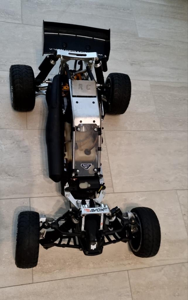 HPI Baja 5B SS 29cc met veel aluminium onderdelen., Benzine, Gebruikt, Auto offroad, Ophalen of Verzenden