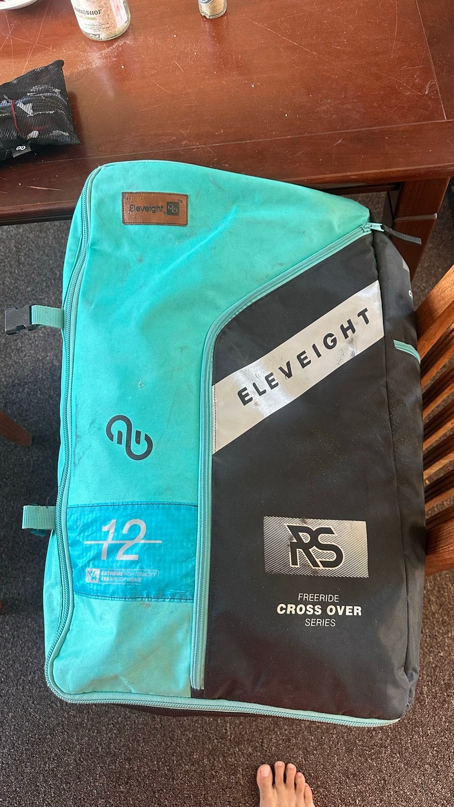 Eleveight RS Freeride Crossover 9m² en 12 m² + 2 barren, Watersport en Boten, Gebruikt, 9 m², Bar, Geen board