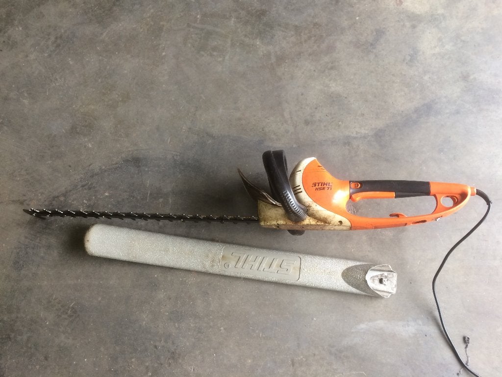 Haagschaar electrisch STIHL HSE 71, (nog steeds in gebruik, Tuin en Terras, Ophalen, Gebruikt, Elektrisch, Stihl