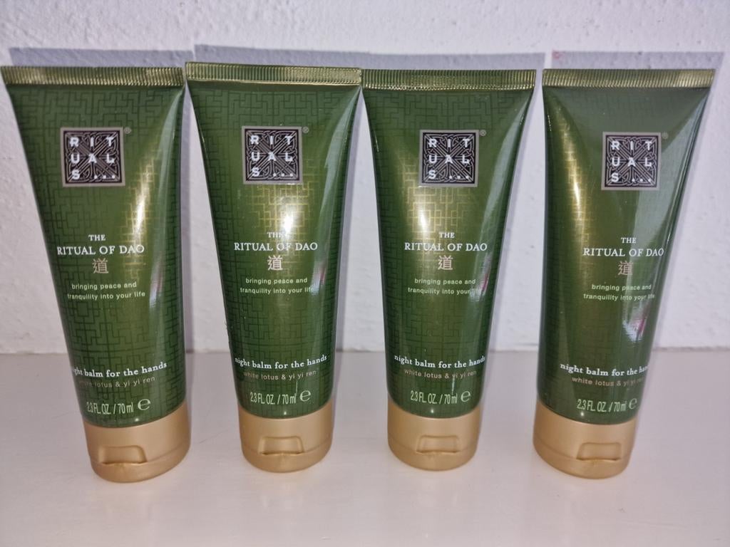 4x Rituals of Dao Night Balm Handcrème tube handen crème, Sieraden, Tassen en Uiterlijk, Uiterlijk | Lichaamsverzorging, Ophalen of Verzenden