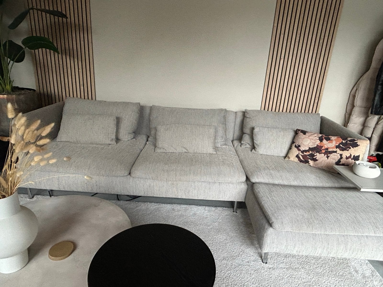 IKEA Söderhamn bank met chaise longue - Zo goed als nieuw!, 250 tot 300 cm, 100 tot 125 cm, Ophalen of Verzenden, Zo goed als nieuw