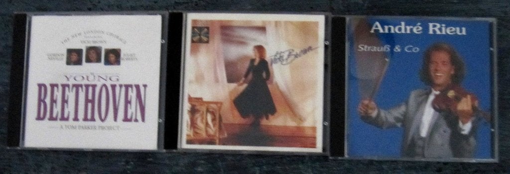 3 CD's met  The Young Beethoven, Vicki Brown, André Rieu, Cd's en Dvd's, Cd's | Overige Cd's, Zo goed als nieuw, Verzenden