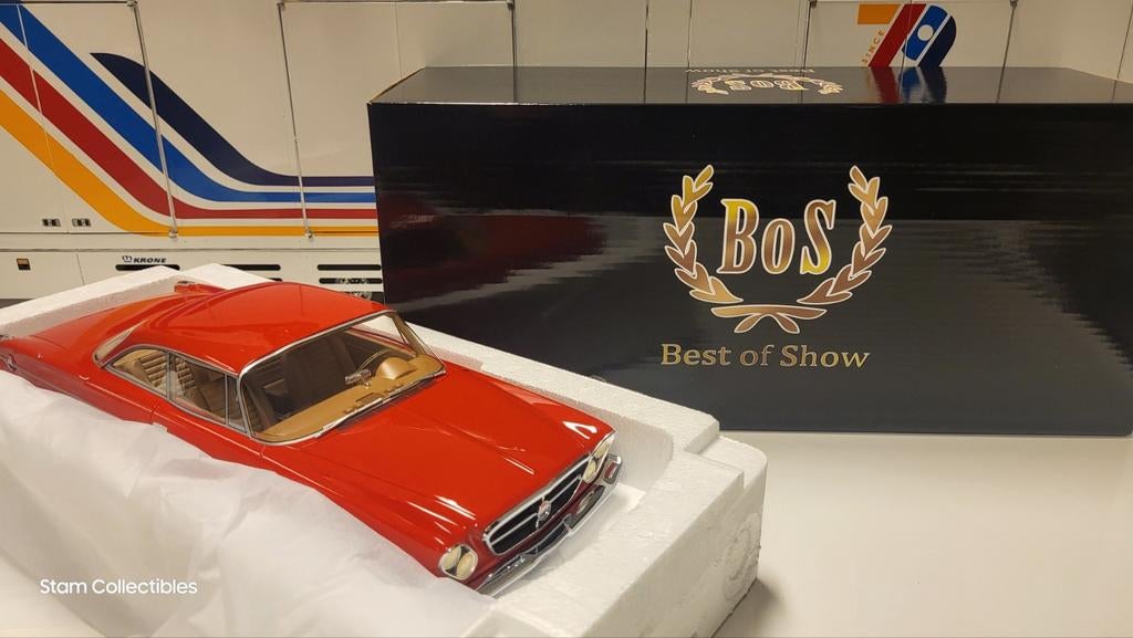 BoS Models Chrysler 300H Hardtop Red, Hobby en Vrije tijd, Modelauto's | 1:18, Overige merken, Auto, Ophalen of Verzenden, Zo goed als nieuw