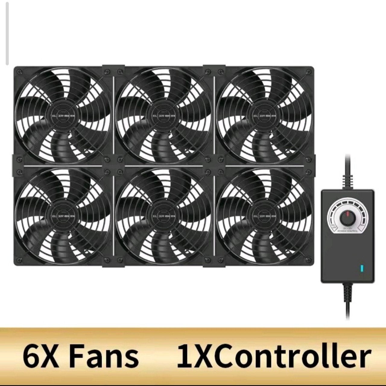 6x TEUCER 12CM PC Fans met Controller, Ophalen of Verzenden