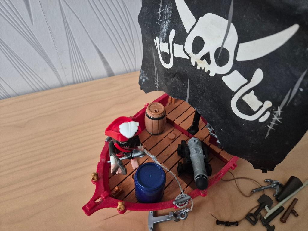 Playmobil Piratenboot, Ophalen of Verzenden, Gebruikt