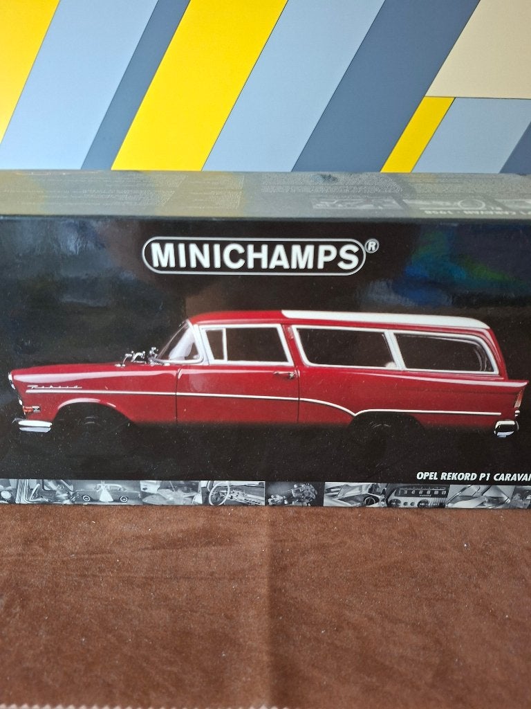 opel rekord p1 caravan  1/18, Hobby en Vrije tijd, Modelauto's | 1:18, Ophalen of Verzenden, Nieuw, Auto, MiniChamps
