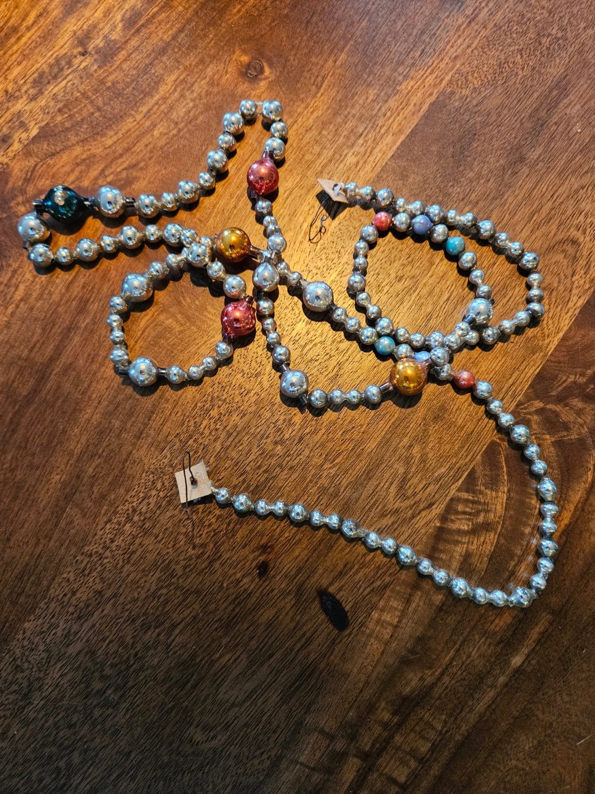 oude kerst kralenketting glas, Ophalen of Verzenden, Gebruikt
