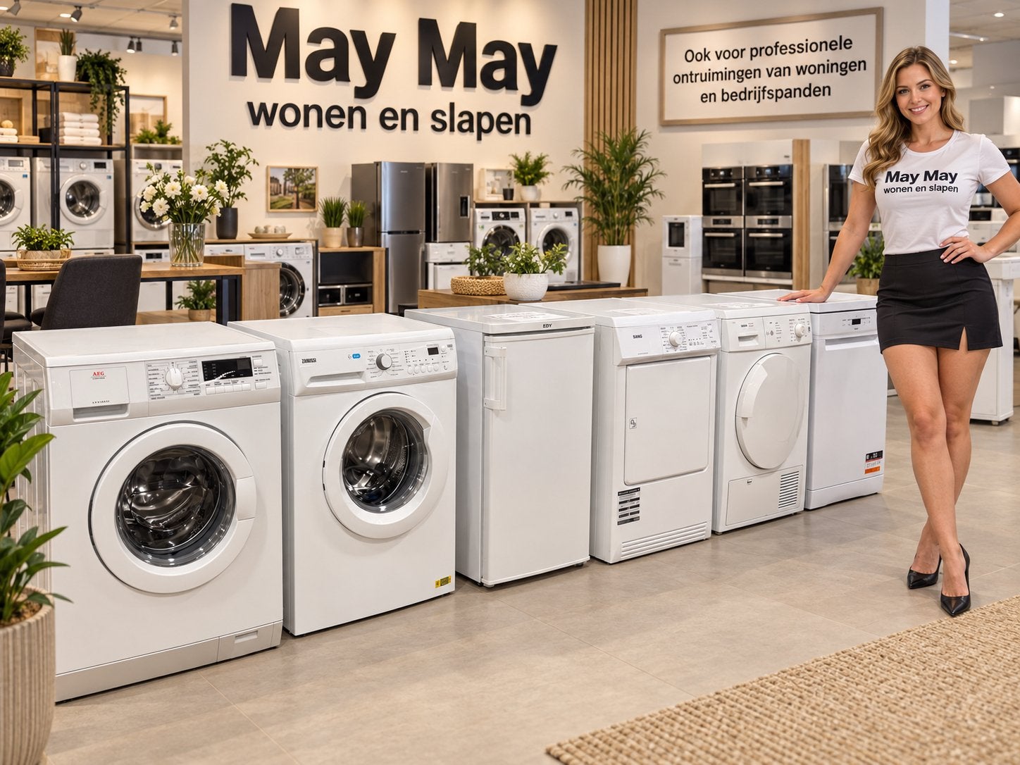 Partij witgoed ook los te koop Whirlpool AEG Directleverbaar