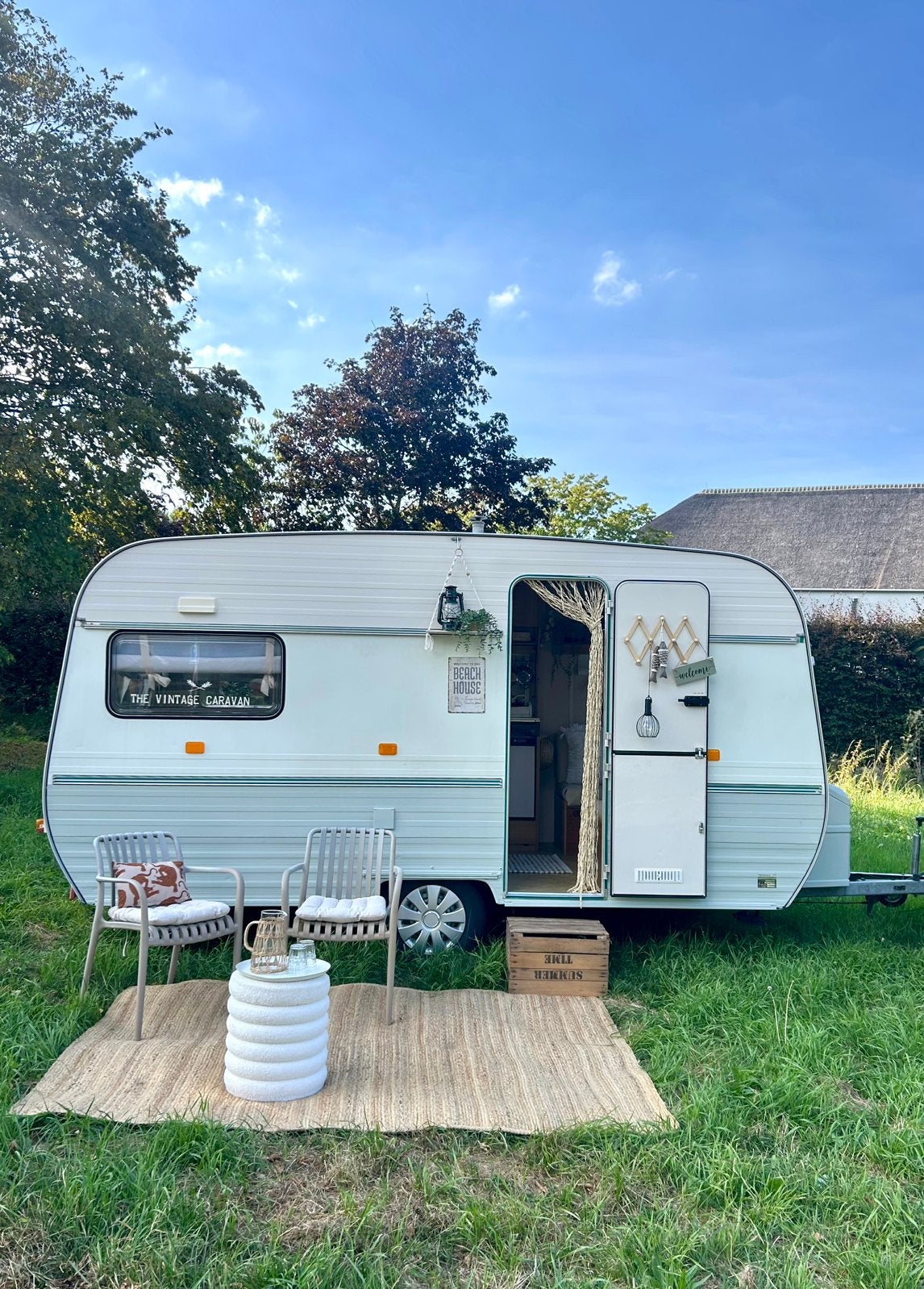 Vintage Münsterland Caravan, Caravans en Kamperen, Caravans, Koelkast, Bedrijf, Treinzit, 500 - 750 kg