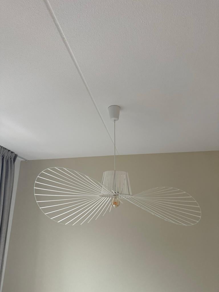 Plafondlamp replica Petite Friture Vertigo - 110cm wit, Huis en Inrichting, Ophalen of Verzenden, Zo goed als nieuw, Metaal