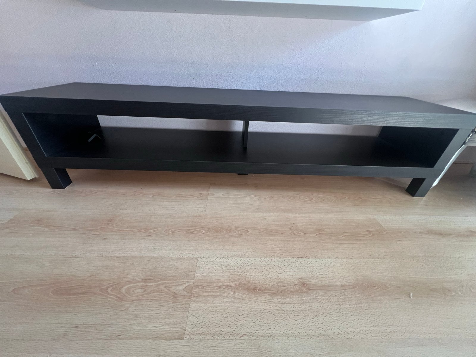 IKEA LACK TV-meubel, zwartbruin, 160x35x36 cm, Ophalen, 150 tot 200 cm, Zo goed als nieuw, Minder dan 100 cm