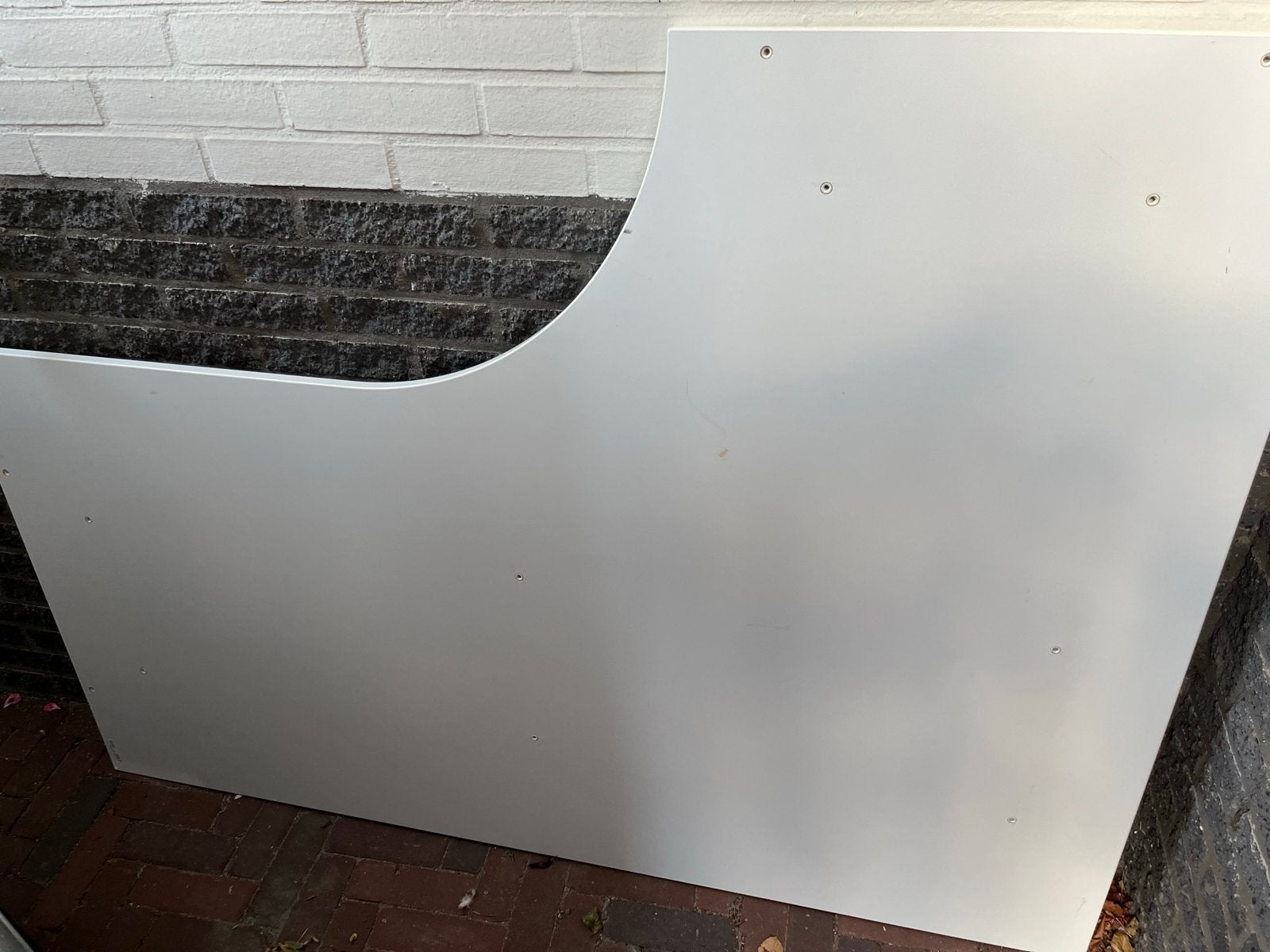 IKEA Galant bureau onderstel met witte poten, Ophalen, Gebruikt, Metaal, IKEA