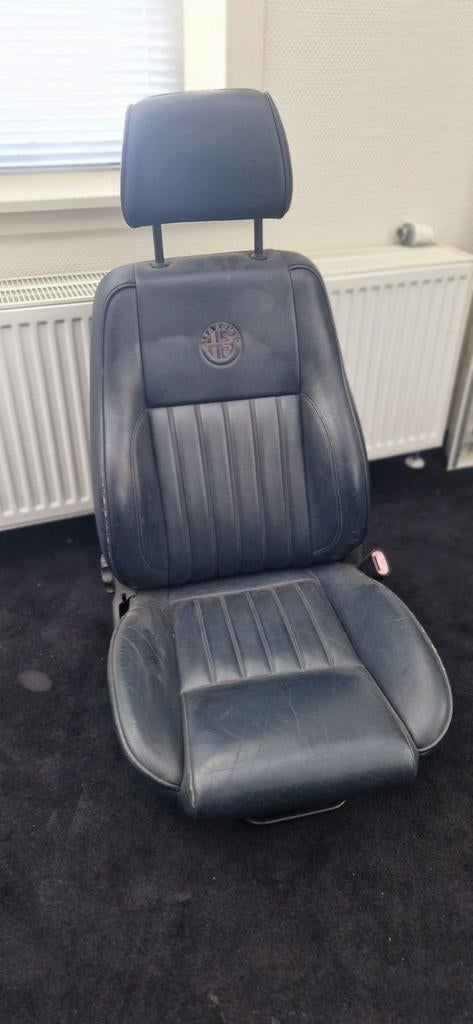 Alfa Romeo 156 Stoelen - Blauw Leder (Set van 2), Auto-onderdelen, Interieur en Bekleding, Ophalen of Verzenden, Gebruikt, Alfa Romeo