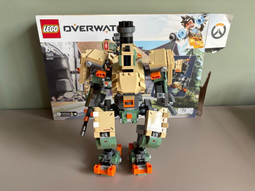 LEGO Overwatch 75974 Bastion - Compleet met doos, Ophalen of Verzenden, Zo goed als nieuw