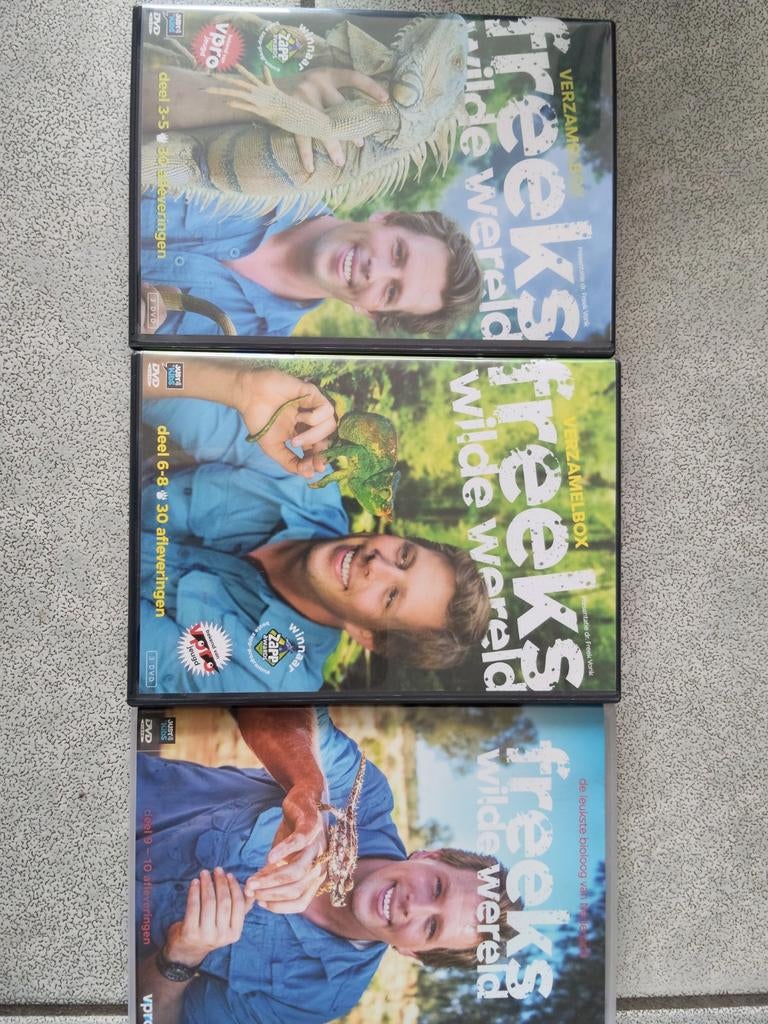 Freek's Wilde Wereld DVD Boxset - Deel 3 t/m 10, Gebruikt, Alle leeftijden, Boxset, Natuur