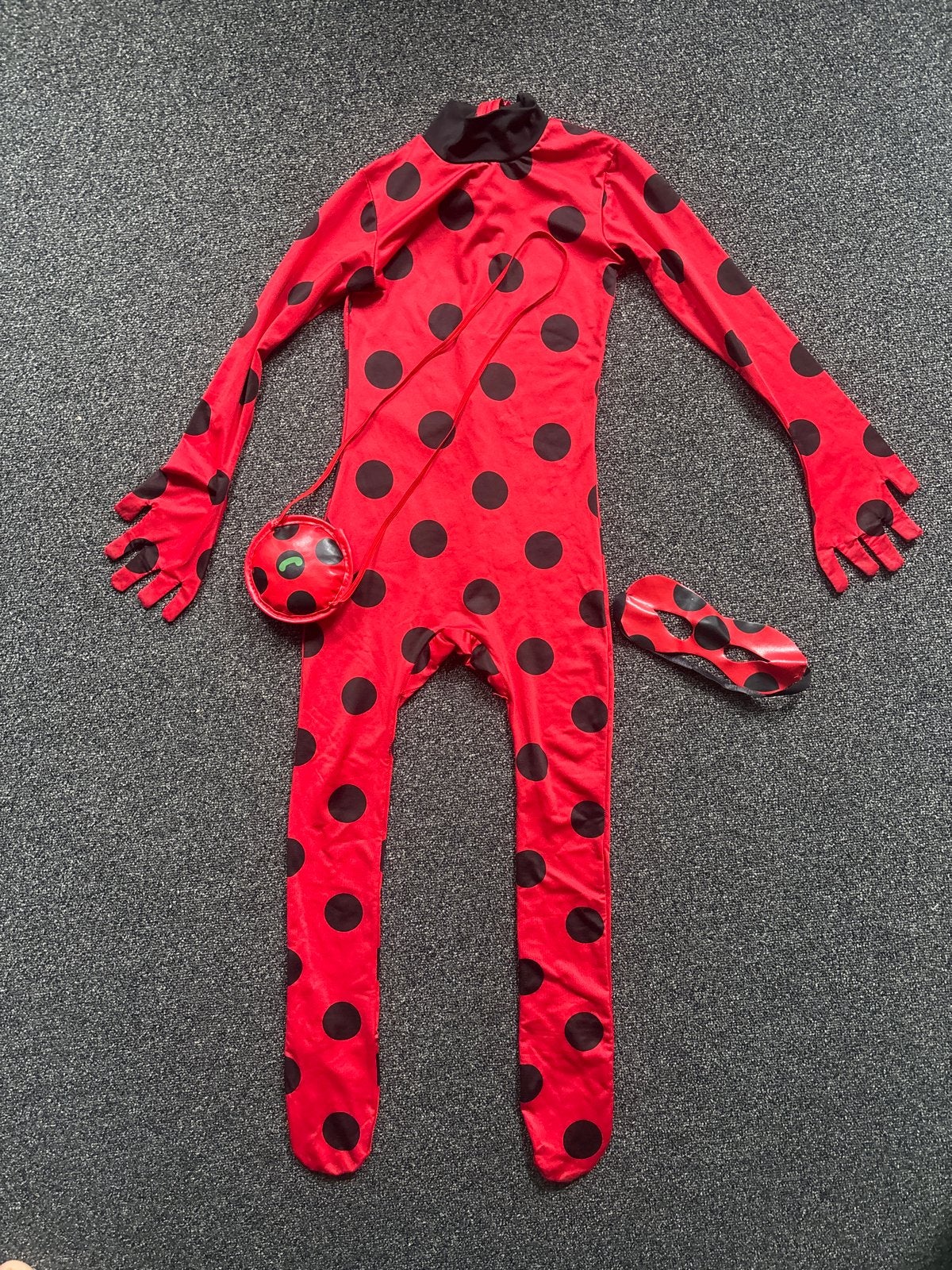 Miraculous Ladybug kostuum - maat 128-134, Ophalen of Verzenden, Gebruikt, 122 t/m 128, Meisje