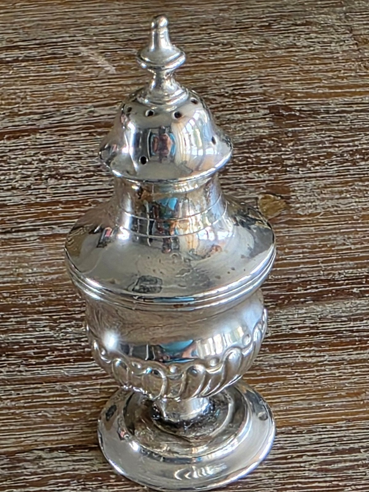 Sterling Zilver Peperpotje, birningham 1866, Thomas Hanna, Ophalen of Verzenden, Zilver