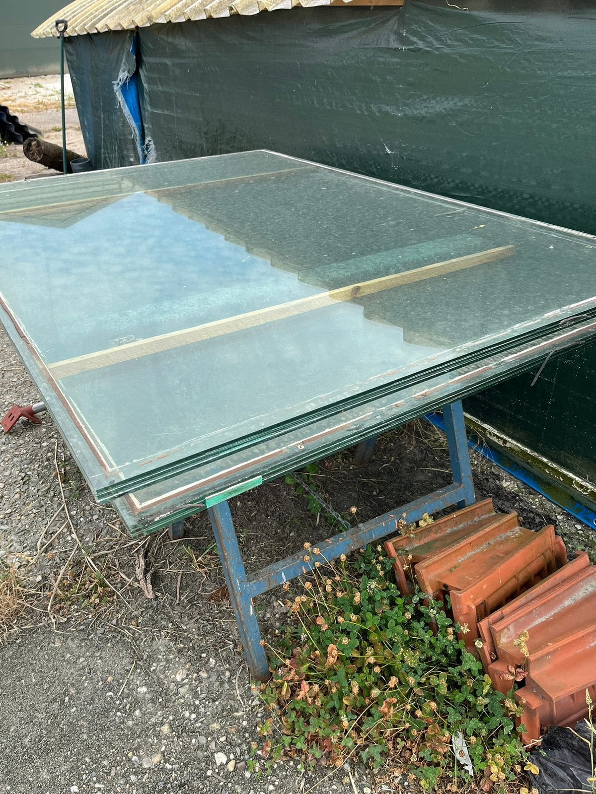 Glasplaten kogelviij., Ophalen, Zo goed als nieuw, Minder dan 80 cm, Glasplaat