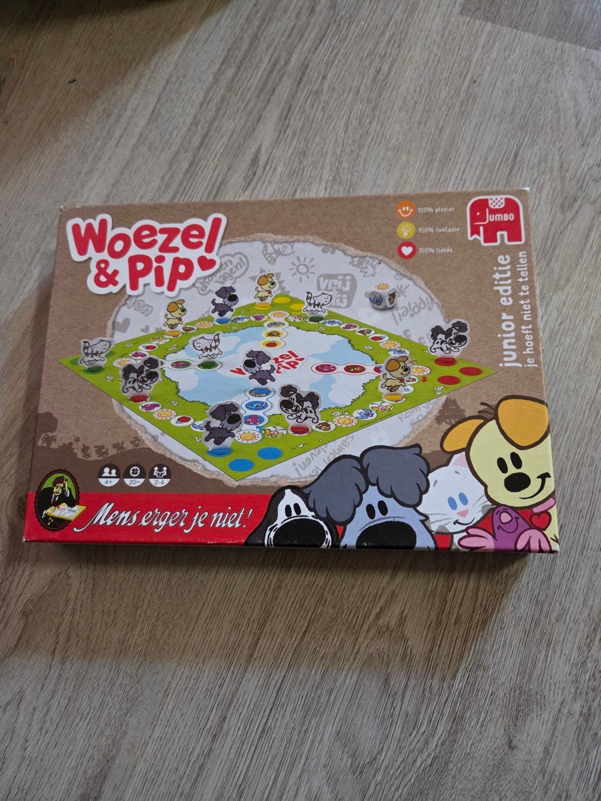 Woezel en Pip junior Mens Erger Je Niet, Hobby en Vrije tijd, Drie of vier spelers, Ophalen of Verzenden, Zo goed als nieuw