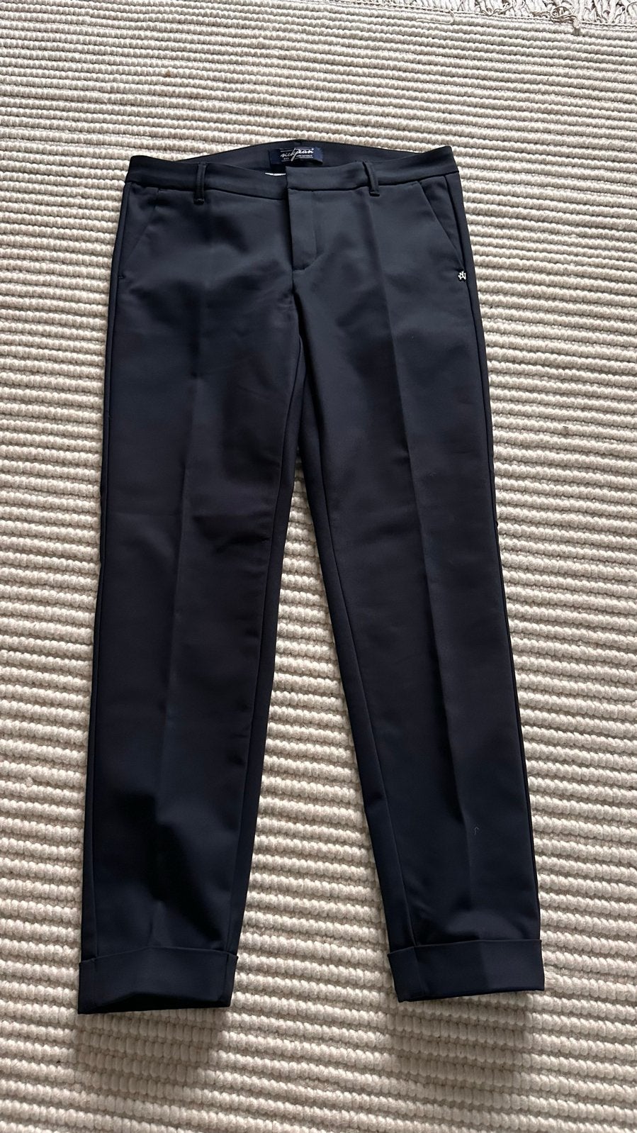 NickJean  donkerblauwe broek NIEUW  Maat 40, Maat 38/40 (M), Kort, Blauw, Nieuw