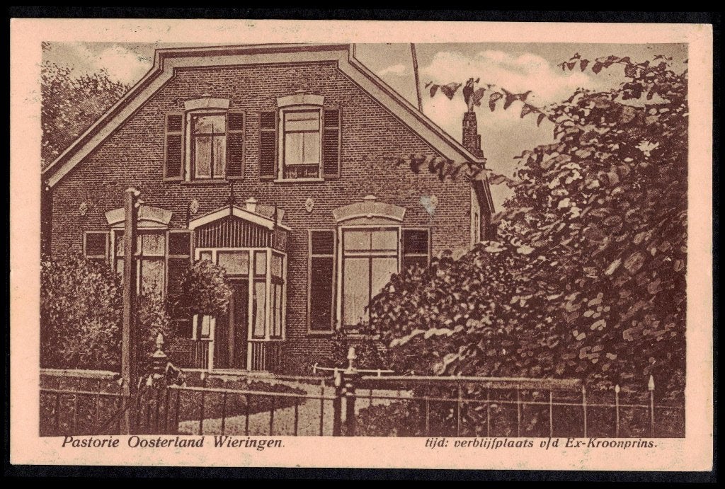 Wieringen, Pastorie Oosterland., Ophalen of Verzenden, 1920 tot 1940, Ongelopen, Noord-Holland