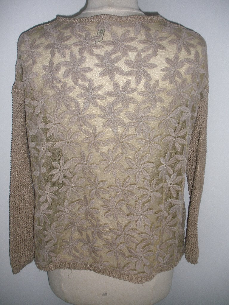 GOLDEN DAYS Paris trui zand met kant maat L, Maat 38/40 (M), Golden Days, Beige, Ophalen of Verzenden