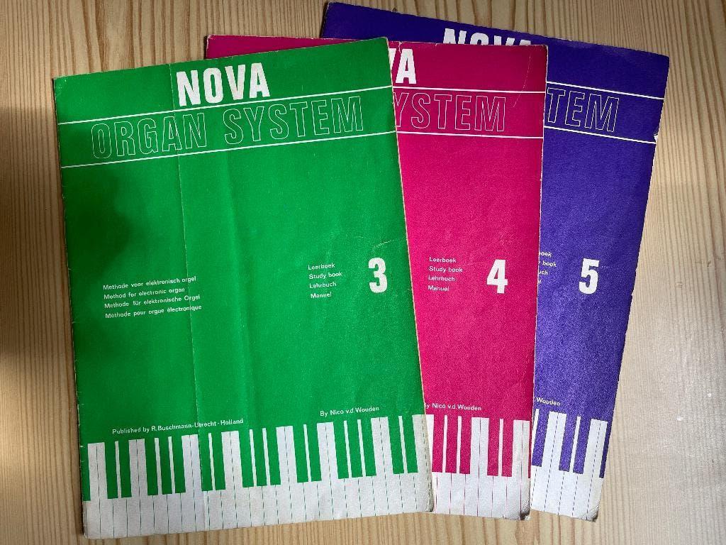 Nova Organ Systeem leerboek 3,4 en 5, Orgel, Gebruikt, Verzenden, Les of Cursus