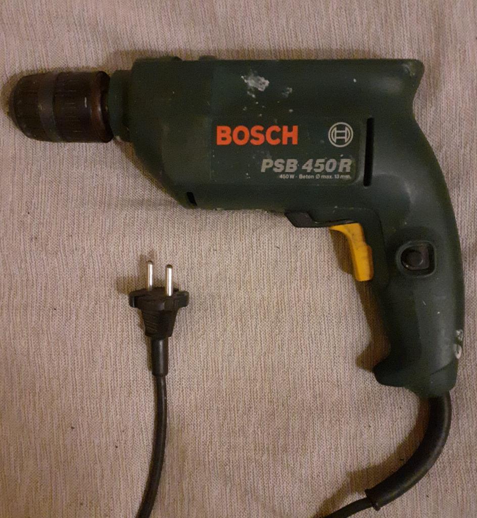 Bosch klop/boormachine, Gebruikt, Variabele snelheid, 400 tot 600 watt, Ophalen