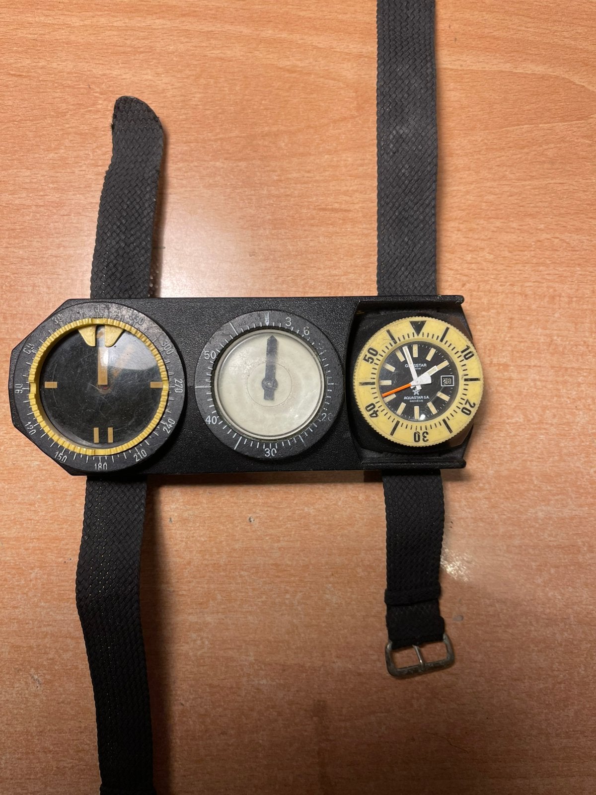Originele Aquastar horlogen met console, Kunststof, Polshorloge, Ophalen, Overige merken